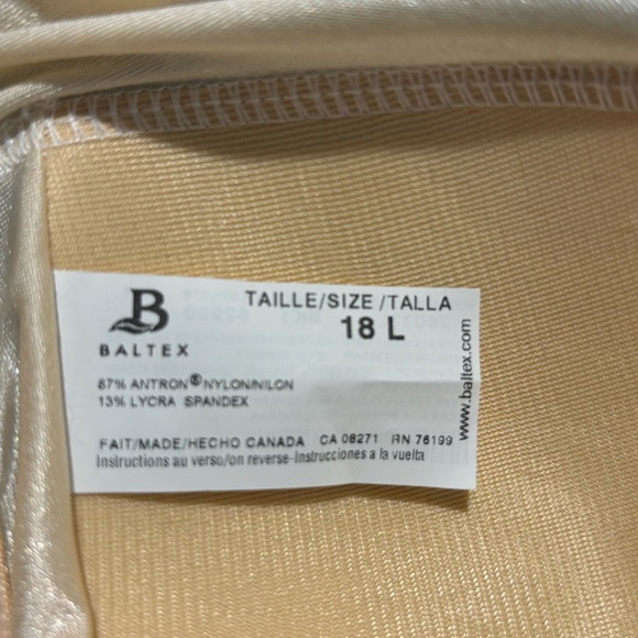 BALTEX Sz 18L One Piece Swimming Suit Bathing Suit Shape Hugging NEW WITH TAG - Picture 9 of 9